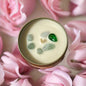 Reiki-Infused Aventurine, Fluorite, Frankincense & Cypress Heart Chakra Candle: Illuminate Love and Compassion